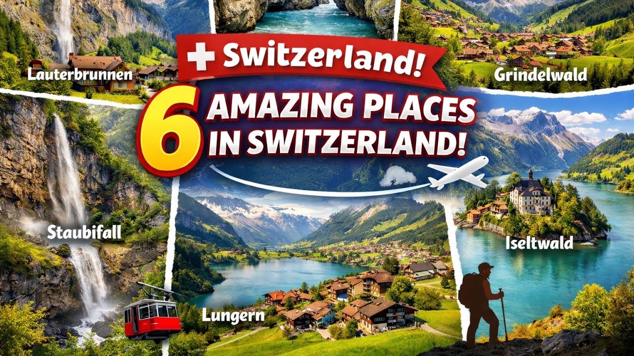 Switzerland Drone Video | 6 Amazing Locations | 4K Aerial Footage 