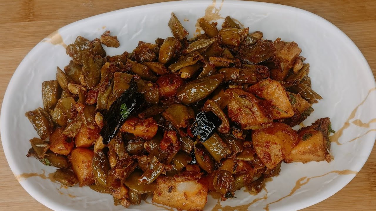 Aalu sem ki khatti teekhi chatpati sabji recipe