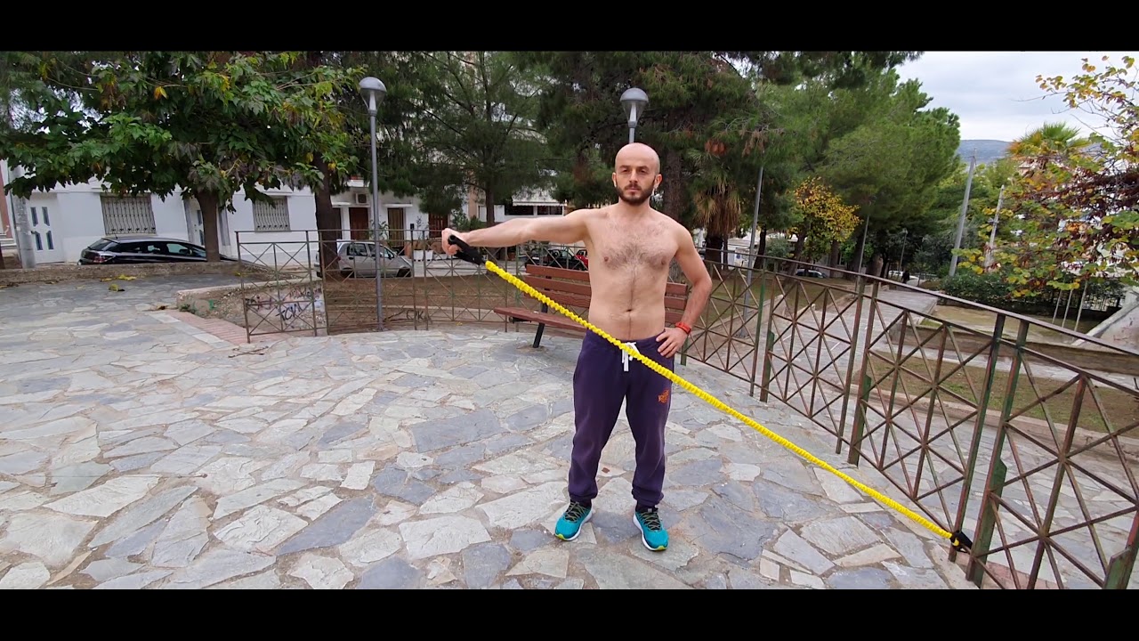 Πρόγραμμα ενδυνάμωσης Ώμων με λάστιχο / Resistance Band workout for Shoulders