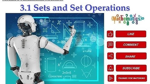3.1 Sets and Set Operations