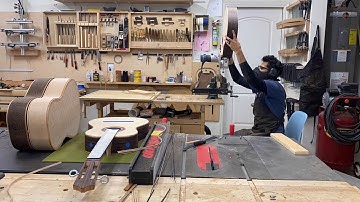 Cutting binding channels with the elevate lutherie binding jig.