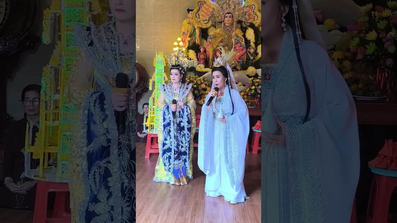 Hạ Ngươn Thuyền Không Đáy -NS Cát Phượng &NS Hoài Nhung ở chùa Liên Hoa Nam Hải Tiền Giang 29/10