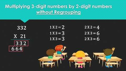 Multiplying Numbers up to 3-digit numbers by up 2-digit numbers with or without Regrouping