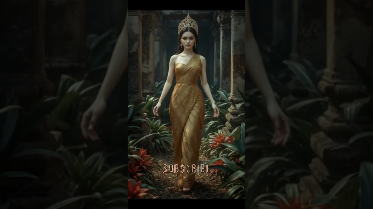 "The Living Goddess Walking Through a Sacred Temple 🌺👑 | Ultra-Realistic 4K Cinematic"