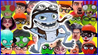 Nick & Tani Vs Nickjoker & Giant Zombie & Scary Teacher 3D Crazy Frog