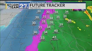 Warming up Wednesday - Turning cold enough for snow by Christmas Eve