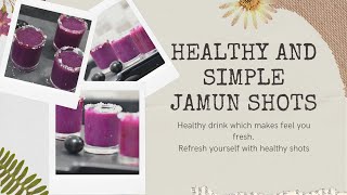 Jamun Shots recipe | Summer drink recipes for diabetic patients indian