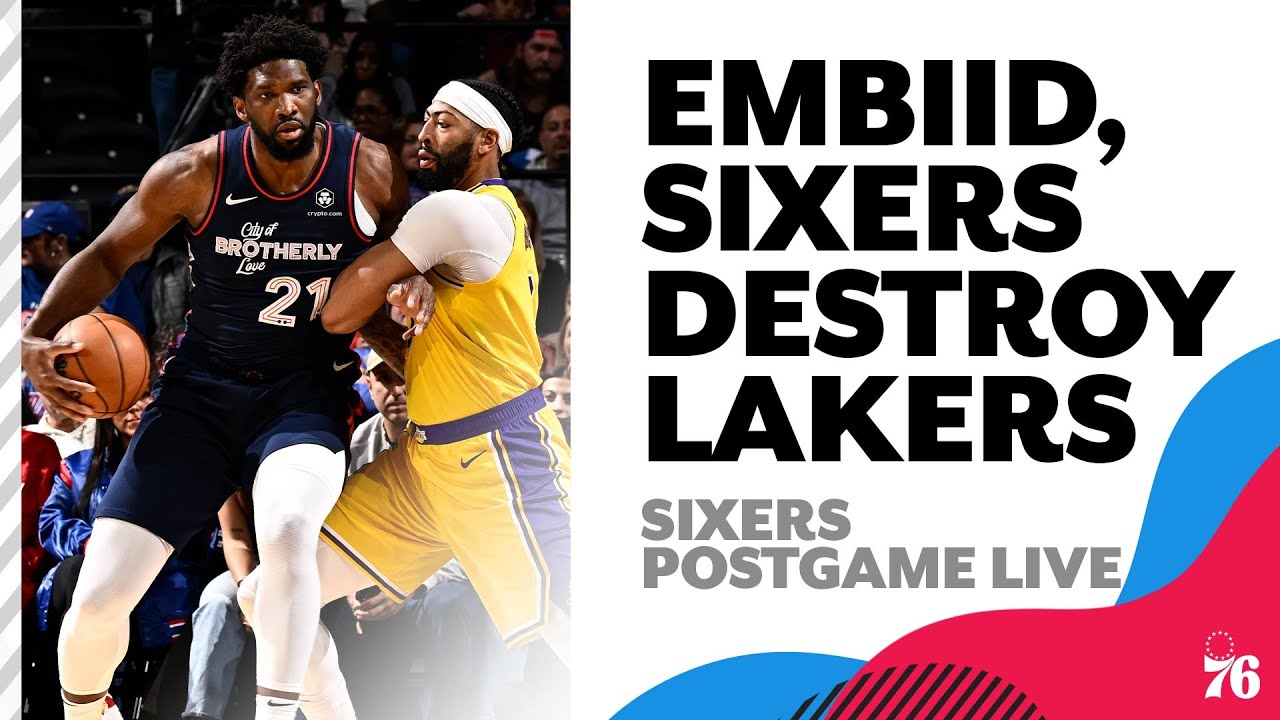 NBA: avec Joel Embiid en triple double, Philadelphie écrase les Lakers