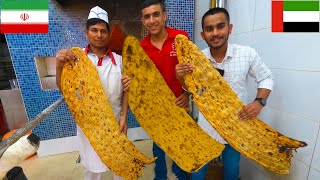 Download Lagu IRAN FOOD IN DUBAI 🇦🇪 !! 4 FEET LONG IRANIAN SANGAK BREAD AND BEST PERSIAN KABAB IN DUBAI MP3