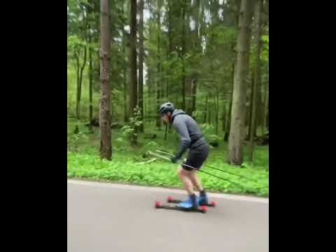 Rollerski technique training