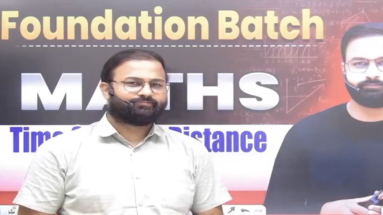 "SSC Maths Foundation | TIME AND SPEED L-1| RWA Special Class for SSC GD 2026". 