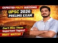 📘 UPSC Polity Questions | part 2| Important MCQs for Upcoming UPSC Exam | Prelims 2026