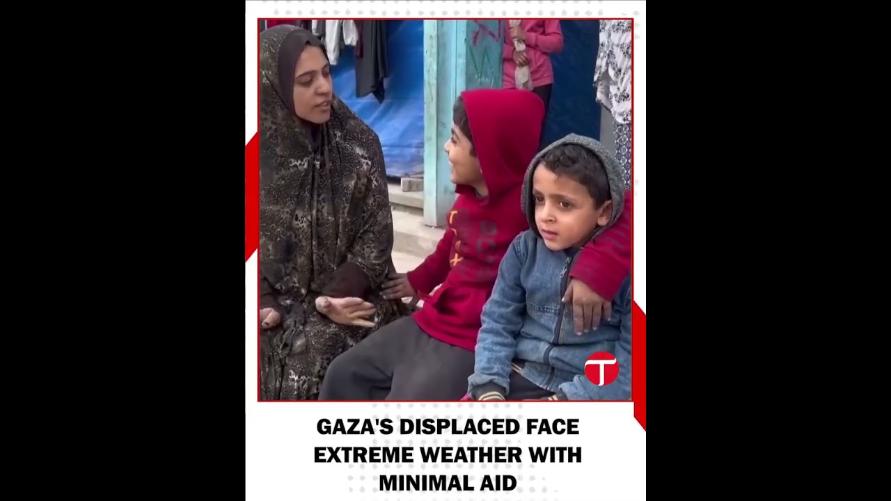 Winter Storms Deepen Crisis for Displaced Palestinians in Gaza