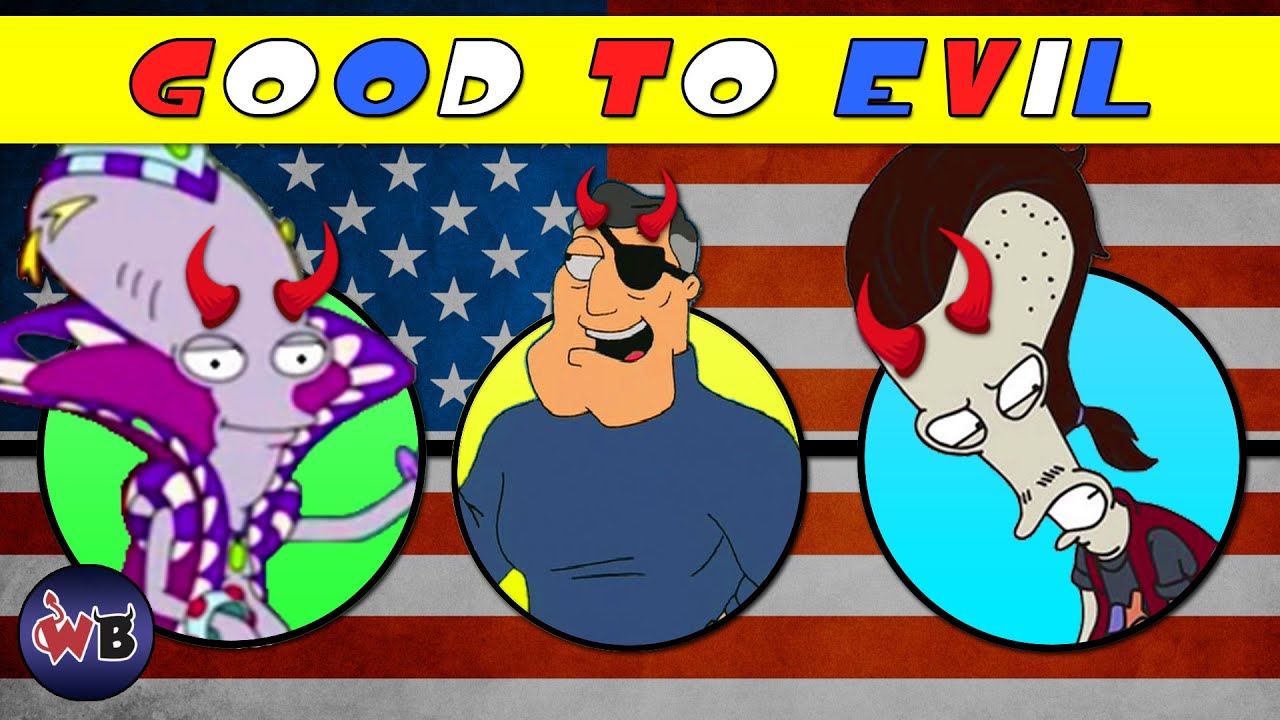 American Dad Villains Evil to Most Evil YouTube