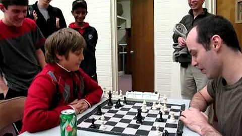 IM Greg Shahade vs 10 year old chess master