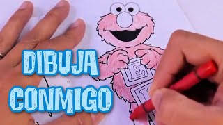 Dibuja conmigo! Libros de actividades con Elmo de Plaza Sesamo