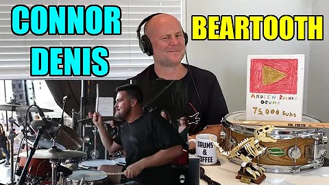 Drum Teacher Reacts: CONNOR DENIS | Beartooth | The Lines | Drum Cam (LIVE)