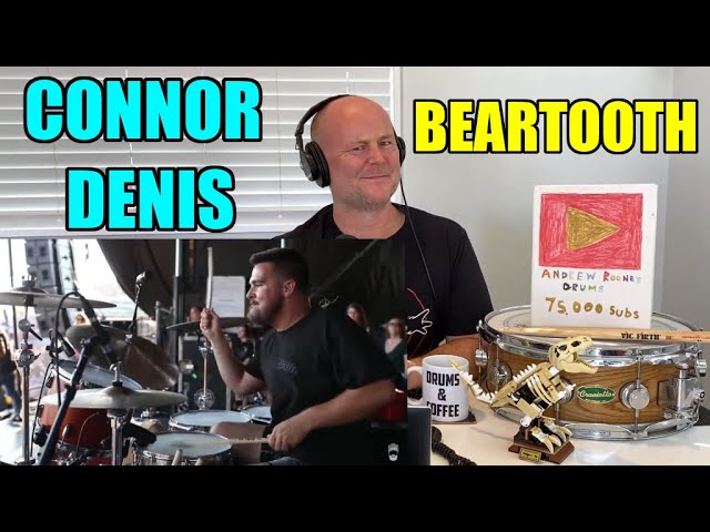 Drum Teacher Reacts: CONNOR DENIS | Beartooth | The Lines | Drum Cam (LIVE) class=