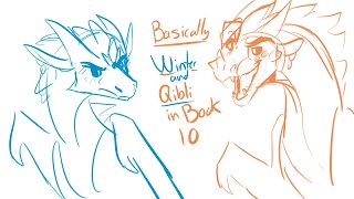 Basically Winter and Qibli in Book 10 | Wings of Fire