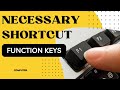 Necessary Shortcut Keys|| Function keys|| TOP Shortcut Keys#computer (PART-1)