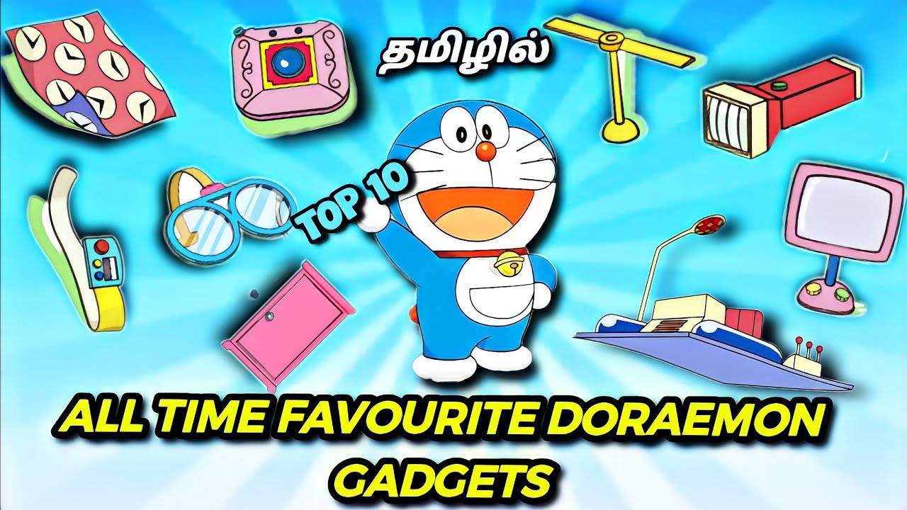 Top 10 Doraemon Gadgets, In Tamil