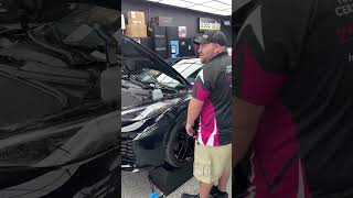 C8 Z06 getting front end PPF, polishing, ceramic coating, window tint near Killeen