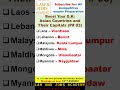 Important Asian Countries Capitals| Part 03| Quick Revision For EXAMS #ppscpapers #lawandjobsacademy