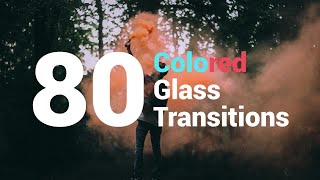 80 Colored Glass Transitions Premiere Pro Templates