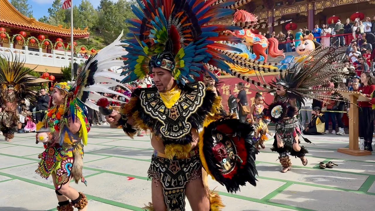 🔴［FULL］Traditional Aztec Dance (Danza Azteca)｜Lunar New Year 2026 @西來寺 Hsi Lai Temple, Los Angeles
