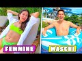 MASCHI vs FEMMINE in VACANZA!! *Parco Acquatico VS Spiaggia*