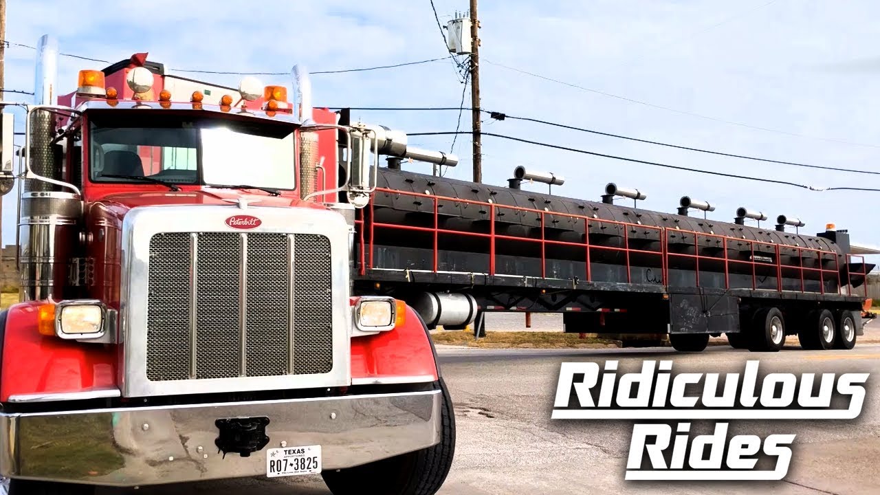 Texas trucker hauls world's largest mobile barbecue smoker