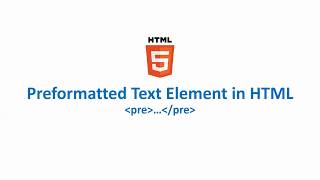 Preformatted Text Element in HTML Net Worth