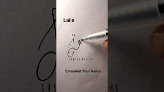 Letter L stylish signature | Laila | #shorts #stylishsignature