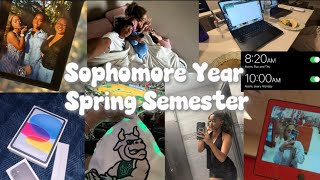 Spring Semester Welcome Week Vlog | classes, work, cookout, etc