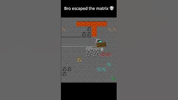 Bro escaped the matrix 💀 #shorts #minecraft #memes