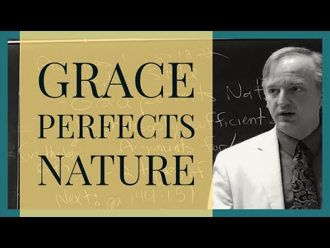 Aquinas: Grace Perfects Nature (Chalkboard Photo)