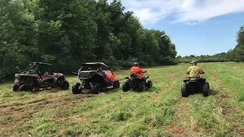 Drag Race RZR Turbo vs YXZ, Renegade 800, Sportsman 570
