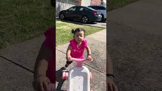 My baby girl is learning to walk—one tiny step at a time with her walker 🤍 #babysoso #foryou #fyp