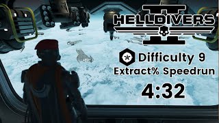 HELLDIVERS 2 - Blitz Search and Destroy - Difficulty 9 - Extract% Speedrun - 4:32