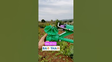 Thử béc tưới 52m với họng phun tím có khe #bectuoiBACTHAO