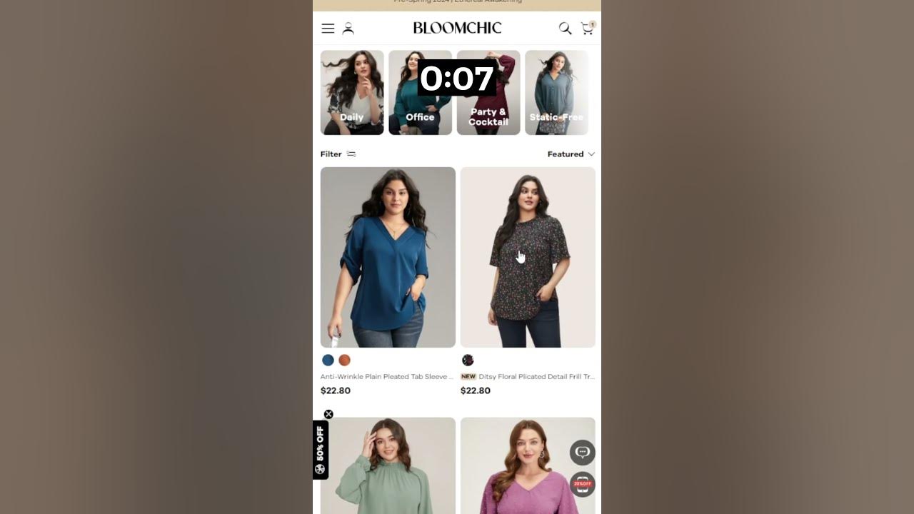 BloomChic Coupon Code in UNDER 30 SECONDS??? shorts BloomChic YouTube