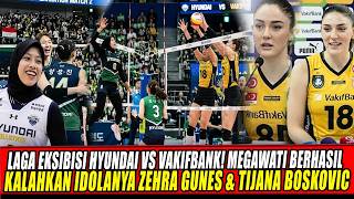 Hyundai Vs Vakifbank Exhibition Matchmegawati Successy Defeats Her Idols Zehra Gunes U0026 Tijan