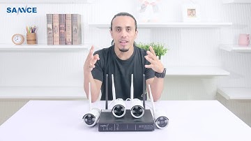 SANNCE HD wifi 8CH NVR Video Surveillance System with 4 wifi Cameras cctv kit
