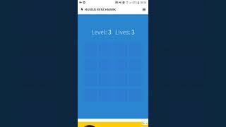 Human benchmark visual memory. Level 21