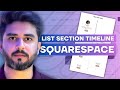 How to Turn a List Section into a Timeline in Squarespace 7.1 (Step-by-Step Tutorial)