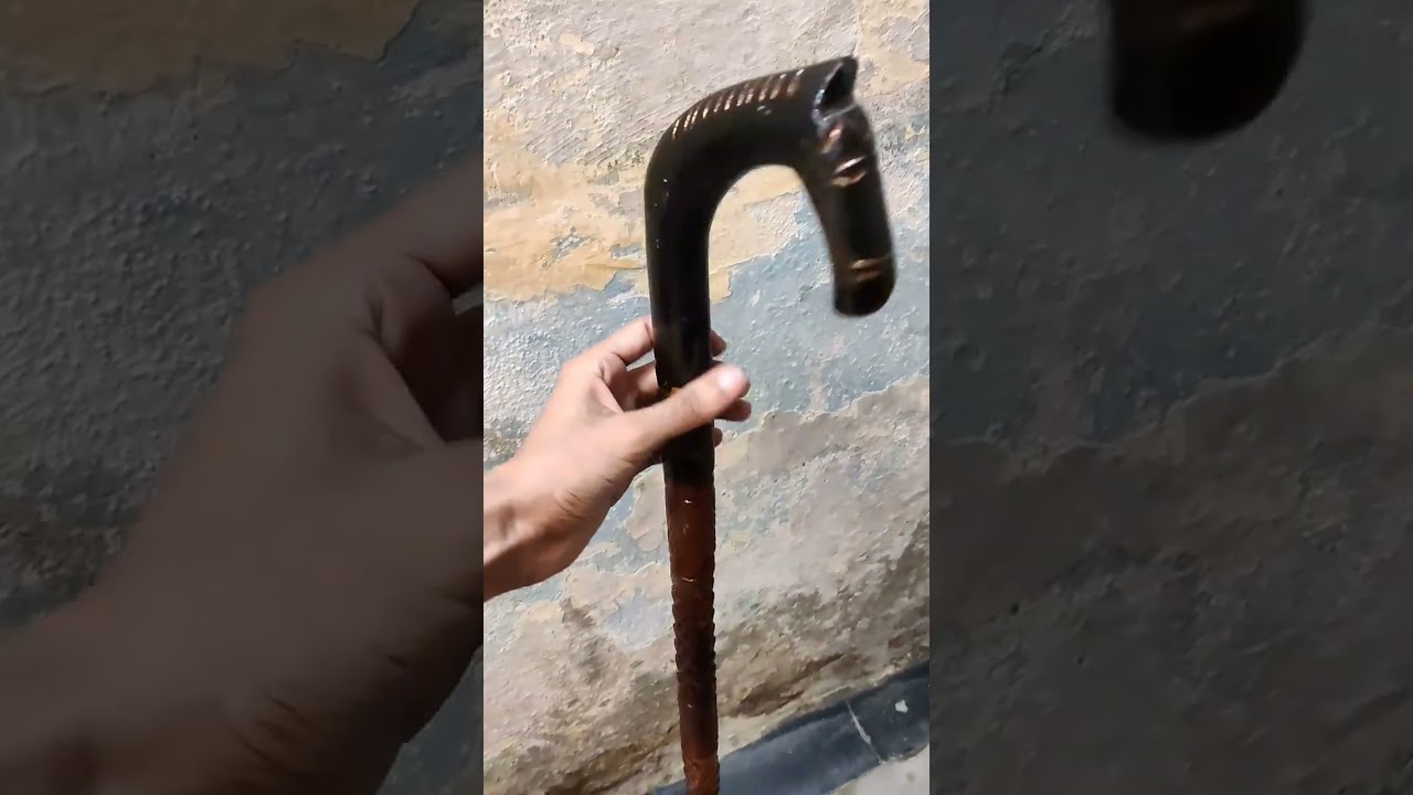 antique collection 🐴 horse head shape wooden walking stick