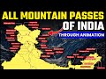 All mountain passes of india and their location on map  smart tricks  onlyias