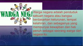 Jelaskan pengertian warga negara