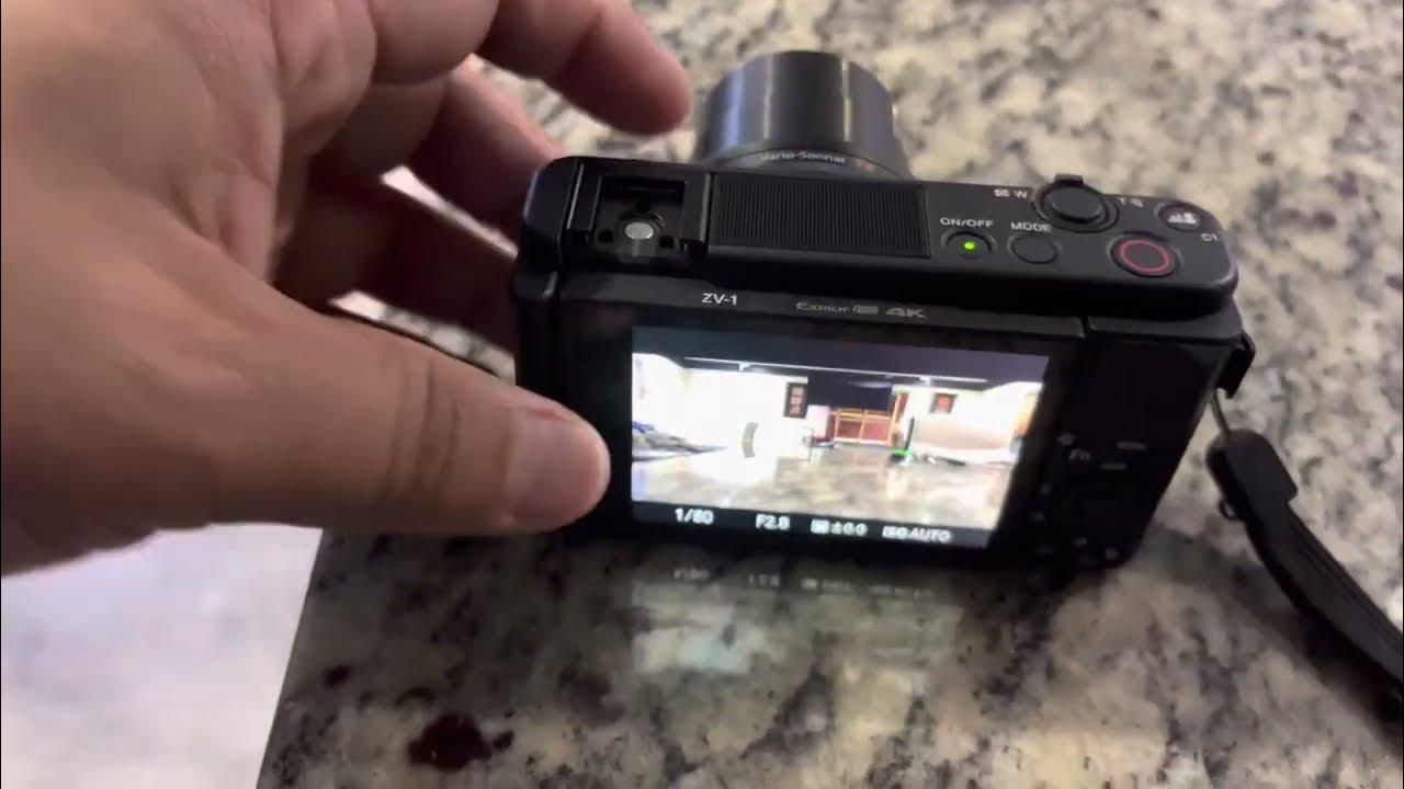 how to use Sony camera 4k flip screen YouTube