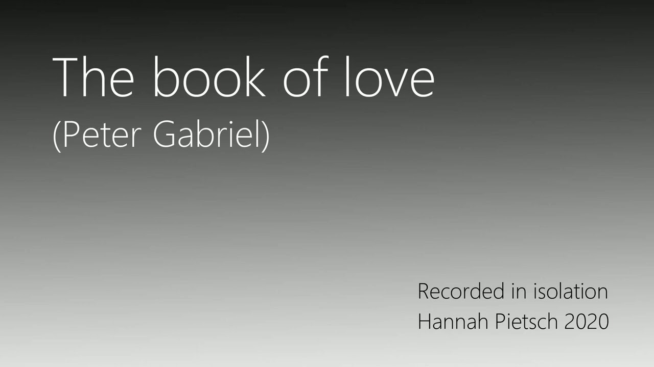 The Book Of Love Peter Gabriel übersetzung The book of love - Peter Gabriel - YouTube